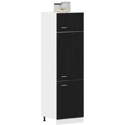 vidaXL Armoire de Cuisine Bois Chêne Noir - Design Moderne - Publicité vidaXL Armoire de Cuisine Bois Chêne Noir - Design Moderne - Publicité