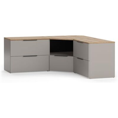 Vicco Meuble-paroi Wido, Grège, 2 pièces, adapté à la Fixation Murale et combinable avec d'autres modules - Publicité Vicco Meuble-paroi Wido, Grège, 2 pièces, adapté à la Fixation Murale et combinable avec d'autres modules - Publicité
