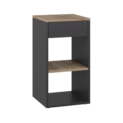 Vicco Table de Chevet Dany, Anthracite/chêne doré, 35x65cm avec 1 tiroir, Convient pour Le Rangement de Livres et de Magazines - Publicité Vicco Table de Chevet Dany, Anthracite/chêne doré, 35x65cm avec 1 tiroir, Convient pour Le Rangement de Livres et de Magazines - Publicité
