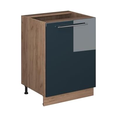 Vicco Meuble Bas de Cuisine Fame-Line, Bleu foncé Brillant/Chêne de Force doré, 60cm 1 Porte sans Plan de Travail - Publicité Vicco Meuble Bas de Cuisine Fame-Line, Bleu foncé Brillant/Chêne de Force doré, 60cm 1 Porte sans Plan de Travail - Publicité
