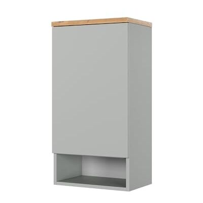 Vicco Armoire Murale Eden, Gris, 40x77.5cm, Beaucoup d'espace de Rangement pour Les Accessoires de Salle de Bain - Publicité Vicco Armoire Murale Eden, Gris, 40x77.5cm, Beaucoup d'espace de Rangement pour Les Accessoires de Salle de Bain - Publicité
