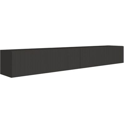 Selsey Meuble TV Suspendu 200 cm Noir Mat Design Moderne – Rangement à 4 Compartiments Façade Rainurée Idéal Déco Élégante et Contemporaine Salon/Chambre Panneau Laminé/MDF Solide - Publicité Selsey Meuble TV Suspendu 200 cm Noir Mat Design Moderne – Rangement à 4 Compartiments Façade Rainurée Idéal Déco Élégante et Contemporaine Salon/Chambre Panneau Laminé/MDF Solide - Publicité
