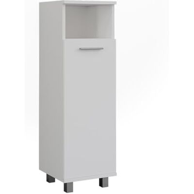 Vicco Armoire Midischrank Ilias, Blanc, 30.2x95cm avec Porte, pour Le Rangement des Accessoires de Salle de Bain et des Serviettes - Publicité Vicco Armoire Midischrank Ilias, Blanc, 30.2x95cm avec Porte, pour Le Rangement des Accessoires de Salle de Bain et des Serviettes - Publicité