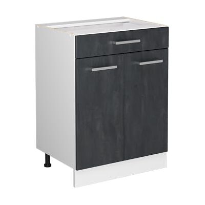 Vicco Meuble Cuisine R-Line, Béton Noir, 60cm sans PT, pour Une Combinaison Libre au Sein de systèmes de Cuisine modulaires - Publicité Vicco Meuble Cuisine R-Line, Béton Noir, 60cm sans PT, pour Une Combinaison Libre au Sein de systèmes de Cuisine modulaires - Publicité