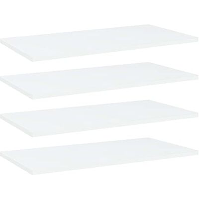 vidaXL 4X Panneaux de Bibliothèque Panneaux d’Étagère à Livres Plaques d’Étagère de Rangement Mural Décoration Blanc 60x30x1,5 cm Aggloméré - Publicité vidaXL 4X Panneaux de Bibliothèque Panneaux d’Étagère à Livres Plaques d’Étagère de Rangement Mural Décoration Blanc 60x30x1,5 cm Aggloméré - Publicité