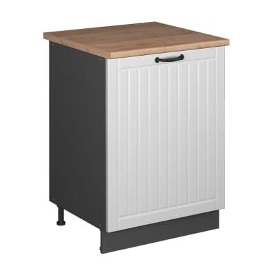 Vicco Meuble Bas de Cuisine Fame-Line, Blanc Campagne/Anthracite, 60cm 1 Porte avec Plan de Travail - Publicité Vicco Meuble Bas de Cuisine Fame-Line, Blanc Campagne/Anthracite, 60cm 1 Porte avec Plan de Travail - Publicité