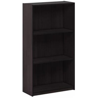 Étagère Furinno Basic 3 Niveaux Noyer Foncé - Étagère - Publicité Étagère Furinno Basic 3 Niveaux Noyer Foncé - Étagère - Publicité
