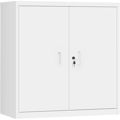 WOLTU Caisson Bureau, Armoire Bureau Métallique, Caisson de Rangement Verrouillable, avec Étagère Réglable, Meuble Rangement, Blanc - Publicité WOLTU Caisson Bureau, Armoire Bureau Métallique, Caisson de Rangement Verrouillable, avec Étagère Réglable, Meuble Rangement, Blanc - Publicité
