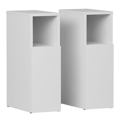 Vicco Table de Nuit Enton, Blanc, Set de 2 pièces, Convient comme Surface de Rangement à côté du lit - Publicité Vicco Table de Nuit Enton, Blanc, Set de 2 pièces, Convient comme Surface de Rangement à côté du lit - Publicité