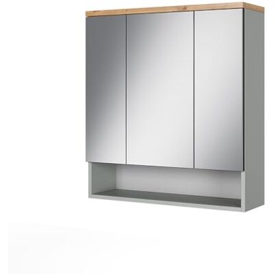 Vicco Armoire de Toilette Eden, Gris, 70x77.5cm avec 3 Portes Miroir, Beaucoup d'espace de Rangement pour Les Accessoires de Salle de Bain - Publicité Vicco Armoire de Toilette Eden, Gris, 70x77.5cm avec 3 Portes Miroir, Beaucoup d'espace de Rangement pour Les Accessoires de Salle de Bain - Publicité