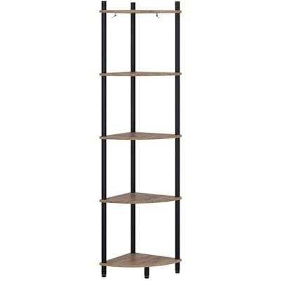 Vicco Étagère d'angle Bivio, Chêne doré/Anthracite, 29x133cm avec 5 Compartiments de Rangement, adapté pour Un Rangement Peu encombrant dans Les Coins de la pièce - Publicité Vicco Étagère d'angle Bivio, Chêne doré/Anthracite, 29x133cm avec 5 Compartiments de Rangement, adapté pour Un Rangement Peu encombrant dans Les Coins de la pièce - Publicité
