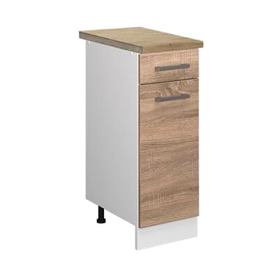 Vicco Meuble Cuisine R-Line, Sonoma, 30cm, PT Chêne, pour Une Combinaison Libre au Sein de systèmes de Cuisine modulaires - Publicité Vicco Meuble Cuisine R-Line, Sonoma, 30cm, PT Chêne, pour Une Combinaison Libre au Sein de systèmes de Cuisine modulaires - Publicité