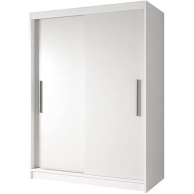 Fabryka Mebli Idźczak Armoire à Portes Coulissantes Neomi, Armoire 2 Portes 120 x 200 x 61 cm, Armoires de Chambre, Armoires de Rangement, Salon, Moderne Blanc/Blanc - Publicité Fabryka Mebli Idźczak Armoire à Portes Coulissantes Neomi, Armoire 2 Portes 120 x 200 x 61 cm, Armoires de Chambre, Armoires de Rangement, Salon, Moderne Blanc/Blanc - Publicité