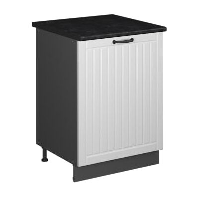 Vicco Meuble Bas de Cuisine Fame-Line, Blanc Campagne/Anthracite, 60cm 1 Porte avec Plan de Travail - Publicité Vicco Meuble Bas de Cuisine Fame-Line, Blanc Campagne/Anthracite, 60cm 1 Porte avec Plan de Travail - Publicité