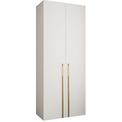 ABIKSMEBLE COMO 3 Armoire à 2 Portes Garde-Robe Armoire à Vêtements Armoire de Rangement pour Chambre à Coucher, Chambre d’Ado, Chambre d’Enfant 245,5x100x50cm Blanc, Blanc, Or - Publicité ABIKSMEBLE COMO 3 Armoire à 2 Portes Garde-Robe Armoire à Vêtements Armoire de Rangement pour Chambre à Coucher, Chambre d’Ado, Chambre d’Enfant 245,5x100x50cm Blanc, Blanc, Or - Publicité