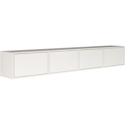 Selsey Meuble TV Suspendu 200 cm Design Minimaliste Moderne Blanc Mat 4 Portes Abattantes avec Système Push-to-Open Structure Murale pour Gain d'Espace Fabriqué en Europe - Publicité Selsey Meuble TV Suspendu 200 cm Design Minimaliste Moderne Blanc Mat 4 Portes Abattantes avec Système Push-to-Open Structure Murale pour Gain d'Espace Fabriqué en Europe - Publicité