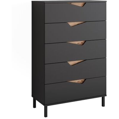 Vicco Commode avec tiroirs Marelle, Anthracite/Chêne Artisan, 76x120cm avec 5 tiroirs, Convient pour Le Rangement de vêtements et d’Objets du Quotidien - Publicité Vicco Commode avec tiroirs Marelle, Anthracite/Chêne Artisan, 76x120cm avec 5 tiroirs, Convient pour Le Rangement de vêtements et d’Objets du Quotidien - Publicité