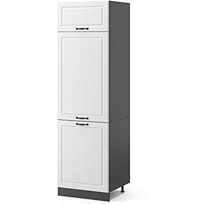 Vicco Armoire pour frigo R-Line, Blanc Campagne, 60cm, pour Une Combinaison Libre au Sein de systèmes de Cuisine modulaires - Publicité Vicco Armoire pour frigo R-Line, Blanc Campagne, 60cm, pour Une Combinaison Libre au Sein de systèmes de Cuisine modulaires - Publicité