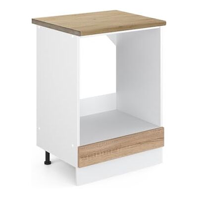 Vicco Meuble pour Four R-Line, Sonoma, 60cm, PT Chêne, pour Une Combinaison Libre au Sein de systèmes de Cuisine modulaires - Publicité Vicco Meuble pour Four R-Line, Sonoma, 60cm, PT Chêne, pour Une Combinaison Libre au Sein de systèmes de Cuisine modulaires - Publicité