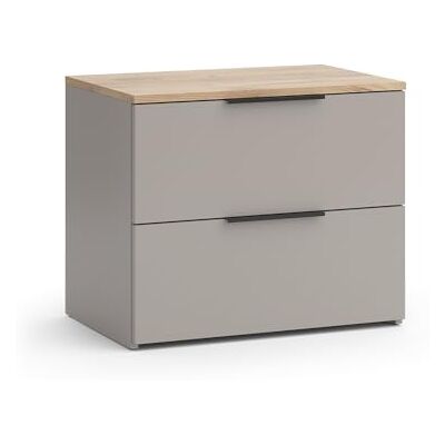 Vicco Commode avec tiroirs Wido, Grège, 60x50cm avec 2 tiroirs, pour Le Rangement de vêtements et d’Objets du Quotidien - Publicité Vicco Commode avec tiroirs Wido, Grège, 60x50cm avec 2 tiroirs, pour Le Rangement de vêtements et d’Objets du Quotidien - Publicité