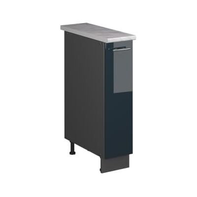 Vicco Meuble de Cuisine Fame-Line, Bleu foncé Brillant/Anthracite, 20cm, PT Marbre, à Combiner avec d'autres modules de la série Fame-Line - Publicité Vicco Meuble de Cuisine Fame-Line, Bleu foncé Brillant/Anthracite, 20cm, PT Marbre, à Combiner avec d'autres modules de la série Fame-Line - Publicité
