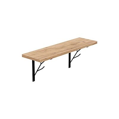 AKKE Tree Étagère Suspendue Tree Étagère Murale Moderne Chambre d'enfant Cuisine Salon Salle de Bains Loft Bureau Étagères Murs Étagère de Cuisine Bibliothèque Craft d'or 60x20cm - Publicité AKKE Tree Étagère Suspendue Tree Étagère Murale Moderne Chambre d'enfant Cuisine Salon Salle de Bains Loft Bureau Étagères Murs Étagère de Cuisine Bibliothèque Craft d'or 60x20cm - Publicité