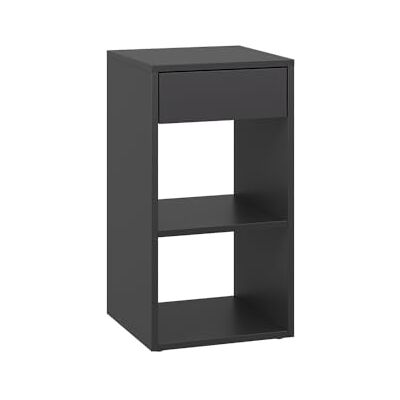Vicco Table de Chevet Dany, Anthracite, 35x65cm avec 1 tiroir, Convient pour Le Rangement de Livres et de Magazines - Publicité Vicco Table de Chevet Dany, Anthracite, 35x65cm avec 1 tiroir, Convient pour Le Rangement de Livres et de Magazines - Publicité