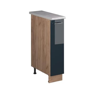 Vicco Meuble de Cuisine Fame-Line, Bleu foncé Brillant/Chêne de Force doré, 20cm, PT Marbre, à Combiner avec d'autres modules de la série Fame-Line - Publicité Vicco Meuble de Cuisine Fame-Line, Bleu foncé Brillant/Chêne de Force doré, 20cm, PT Marbre, à Combiner avec d'autres modules de la série Fame-Line - Publicité