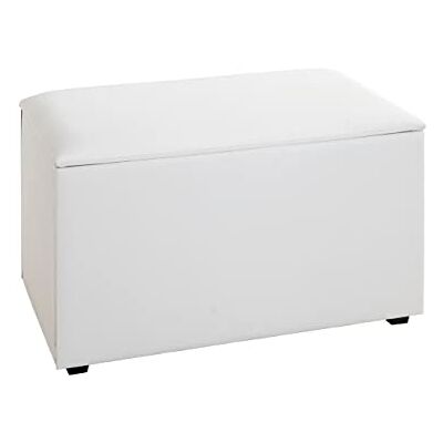 Coffre de rangement blanc - 65x40x42 cm - Rangement & Siège - Publicité Coffre de rangement blanc - 65x40x42 cm - Rangement & Siège - Publicité