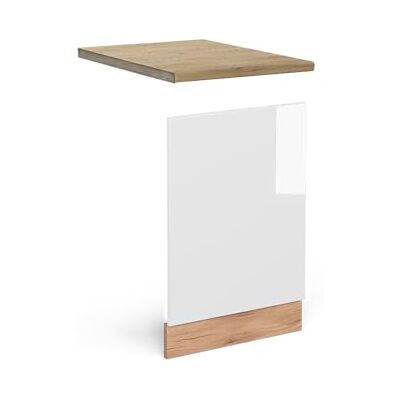 Vicco Façade R-Line, Blanc Haute Brillance, 45cm, PT Chêne, pour Une Combinaison Libre au Sein de systèmes de Cuisine modulaires - Publicité Vicco Façade R-Line, Blanc Haute Brillance, 45cm, PT Chêne, pour Une Combinaison Libre au Sein de systèmes de Cuisine modulaires - Publicité