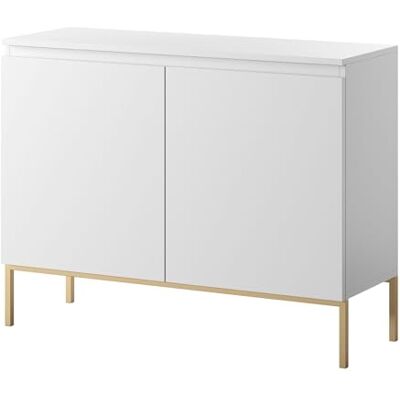 BEMMI Armoire Blanche - 100cm - Meuble Minimaliste Moderne - Publicité BEMMI Armoire Blanche - 100cm - Meuble Minimaliste Moderne - Publicité