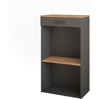 Vicco Casier à vin Repose, Chêne doré/Anthracite, 60x106cm, Convient au Rangement des Bouteilles de vin et des Livres - Publicité Vicco Casier à vin Repose, Chêne doré/Anthracite, 60x106cm, Convient au Rangement des Bouteilles de vin et des Livres - Publicité