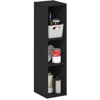 Furinno Fulda Étagère, Bibliothèque Étroite À 3 Niveaux avec Étagère De Rangement De 20 Cm De Large, 23,6 X 20 X 80 Cm, Idéale pour Le Salon, La Chambre Ou Le Bureau, en Bois Noir. Publicité Furinno Fulda Étagère, Bibliothèque Étroite À 3 Niveaux avec Étagère De Rangement De 20 Cm De Large, 23,6 X 20 X 80 Cm, Idéale pour Le Salon, La Chambre Ou Le Bureau, en Bois Noir. Publicité