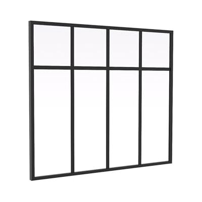 Unique Verriére Atelier Design en Aluminium thermolaqué Noir 120 x 105 cm (L x H) – MAVORA - Publicité Unique Verriére Atelier Design en Aluminium thermolaqué Noir 120 x 105 cm (L x H) – MAVORA - Publicité