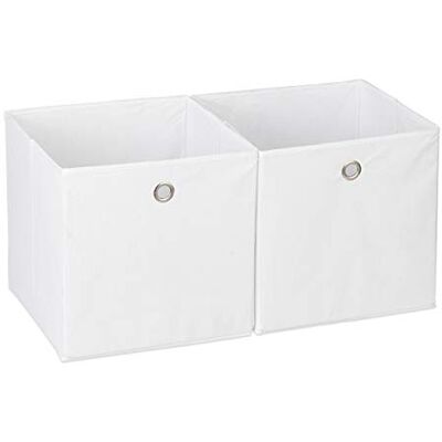 RELAXDAYS 4x Boîtes de rangement - Pliables, Blanches, 30x30x30cm - Publicité RELAXDAYS 4x Boîtes de rangement - Pliables, Blanches, 30x30x30cm - Publicité