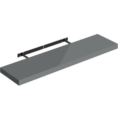 WOLTU Étagère Murale, Étagère Flottante et Décorative, en MDF et Métal, Blanc Brillant, 90x22,9x3,8cm - Publicité WOLTU Étagère Murale, Étagère Flottante et Décorative, en MDF et Métal, Blanc Brillant, 90x22,9x3,8cm - Publicité