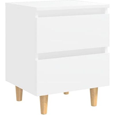 vidaXL Table de Chevet avec Pieds en Pin, Armoire de Chevet, Armoire de Lit, Meuble de Chambre à Coucher Maison Intérieur, Scandinave, Blanc - Publicité vidaXL Table de Chevet avec Pieds en Pin, Armoire de Chevet, Armoire de Lit, Meuble de Chambre à Coucher Maison Intérieur, Scandinave, Blanc - Publicité