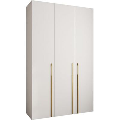 ABIKSMEBLE COMO 3 Armoire à 3 Portes Garde-Robe Armoire à Vêtements Armoire de Rangement pour Chambre à Coucher, Chambre d’Ado, Chambre d’Enfant 245,5x150x50cm Blanc, Blanc, Or - Publicité ABIKSMEBLE COMO 3 Armoire à 3 Portes Garde-Robe Armoire à Vêtements Armoire de Rangement pour Chambre à Coucher, Chambre d’Ado, Chambre d’Enfant 245,5x150x50cm Blanc, Blanc, Or - Publicité