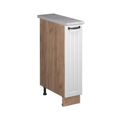 Vicco Meuble de Cuisine Fame-Line, Blanc Campagne/Chêne de Force doré, 20cm, PT Marbre, à Combiner avec d'autres modules de la série Fame-Line - Publicité Vicco Meuble de Cuisine Fame-Line, Blanc Campagne/Chêne de Force doré, 20cm, PT Marbre, à Combiner avec d'autres modules de la série Fame-Line - Publicité