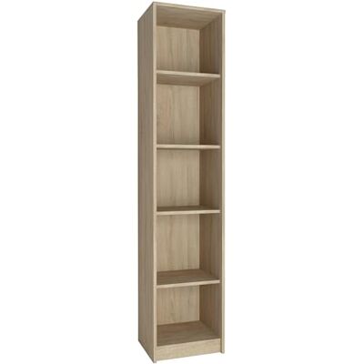 Home Collective Bibliothèque à 5 niveaux, étagère en finition mate, 39 cm de large, étagère sur pied avec 4 étagères, idéale pour chambre, salon, couloir, panneau stratifié résistant, épaisseur 16 mm Sonoma - Publicité Home Collective Bibliothèque à 5 niveaux, étagère en finition mate, 39 cm de large, étagère sur pied avec 4 étagères, idéale pour chambre, salon, couloir, panneau stratifié résistant, épaisseur 16 mm Sonoma - Publicité
