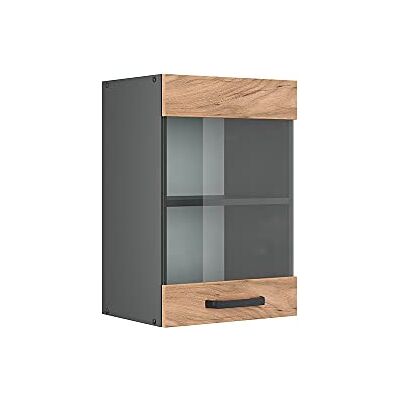 Vicco Armoire en Verre R-Line, Chêne de Force doré, 40cm, pour Une Combinaison Libre au Sein de systèmes de Cuisine modulaires - Publicité Vicco Armoire en Verre R-Line, Chêne de Force doré, 40cm, pour Une Combinaison Libre au Sein de systèmes de Cuisine modulaires - Publicité