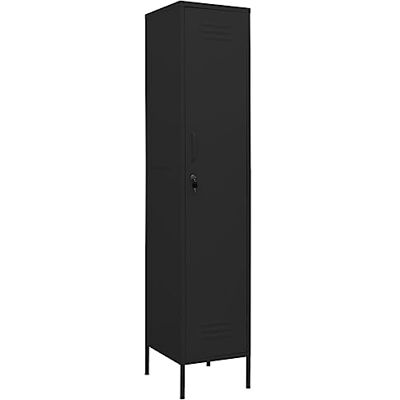 vidaXL Armoire à casiers Noir 35x46x180 cm Acier - Publicité vidaXL Armoire à casiers Noir 35x46x180 cm Acier - Publicité