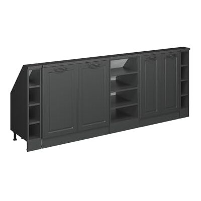 Vicco Ensembles de Meuble de Rangement sous Pente Rion, Anthracite Campagne/Anthracite, L210 x P46 cm Lot de 5, Gain de Place pour Les pièces mansardées - Publicité Vicco Ensembles de Meuble de Rangement sous Pente Rion, Anthracite Campagne/Anthracite, L210 x P46 cm Lot de 5, Gain de Place pour Les pièces mansardées - Publicité