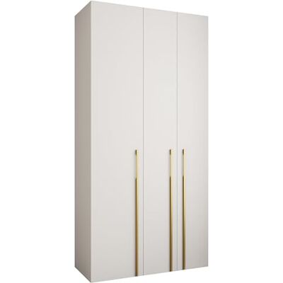 ABIKSMEBLE COMO 3 Armoire à 3 Portes Garde-Robe Armoire à Vêtements Armoire de Rangement pour Chambre à Coucher, Chambre d’Ado, Chambre d’Enfant 245,5x120x50cm Blanc, Blanc, Or - Publicité ABIKSMEBLE COMO 3 Armoire à 3 Portes Garde-Robe Armoire à Vêtements Armoire de Rangement pour Chambre à Coucher, Chambre d’Ado, Chambre d’Enfant 245,5x120x50cm Blanc, Blanc, Or - Publicité