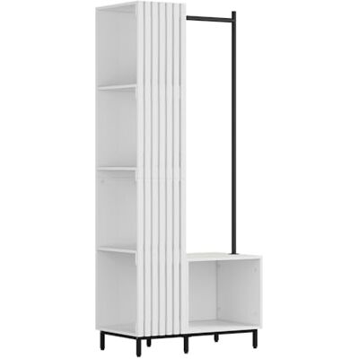 Vicco Vestiaire Zinto, Blanc, 80x187cm avec 5 Compartiments de Rangement, adapté au Montage Mural pour Un Rangement Peu encombrant - Publicité Vicco Vestiaire Zinto, Blanc, 80x187cm avec 5 Compartiments de Rangement, adapté au Montage Mural pour Un Rangement Peu encombrant - Publicité