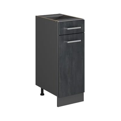 Vicco Meuble Cuisine R-Line, Béton Noir, 30cm sans PT, pour Une Combinaison Libre au Sein de systèmes de Cuisine modulaires - Publicité Vicco Meuble Cuisine R-Line, Béton Noir, 30cm sans PT, pour Une Combinaison Libre au Sein de systèmes de Cuisine modulaires - Publicité