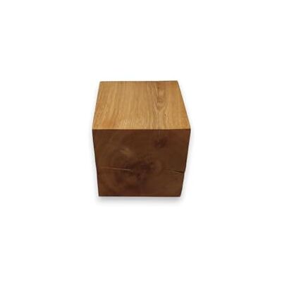 WestTree Étagère en chêne massif, 15x15x15cm, 1 shelf, Style rustique, Cube, Mural, Dos nu, Huilée, Artisanat, Design rustique, Facile à installer - Publicité WestTree Étagère en chêne massif, 15x15x15cm, 1 shelf, Style rustique, Cube, Mural, Dos nu, Huilée, Artisanat, Design rustique, Facile à installer - Publicité