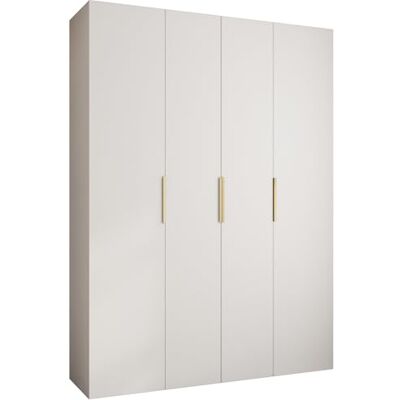 ABIKSMEBLE COMO 4 Armoire à 4 Portes Garde-Robe de Rangement pour Chambre à Coucher, Chambre d'Ado, Chambre d'Enfant 245,5x180x50cm Blanc, Or - Publicité ABIKSMEBLE COMO 4 Armoire à 4 Portes Garde-Robe de Rangement pour Chambre à Coucher, Chambre d'Ado, Chambre d'Enfant 245,5x180x50cm Blanc, Or - Publicité