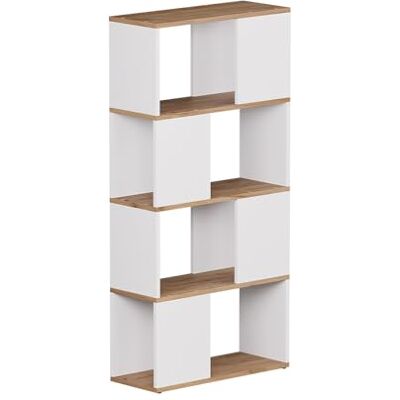 Vicco Séparation de pièce Eneos, Chêne Blanc/Force de l'or, 60x124.5cm, utilisable comme étagère autoportante pour Une Division Flexible de l’Espace - Publicité Vicco Séparation de pièce Eneos, Chêne Blanc/Force de l'or, 60x124.5cm, utilisable comme étagère autoportante pour Une Division Flexible de l’Espace - Publicité