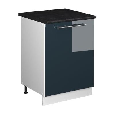 Vicco Meuble Bas de Cuisine Fame-Line, Bleu foncé Brillant/Blanc, 60cm 1 Porte avec Plan de Travail - Publicité Vicco Meuble Bas de Cuisine Fame-Line, Bleu foncé Brillant/Blanc, 60cm 1 Porte avec Plan de Travail - Publicité